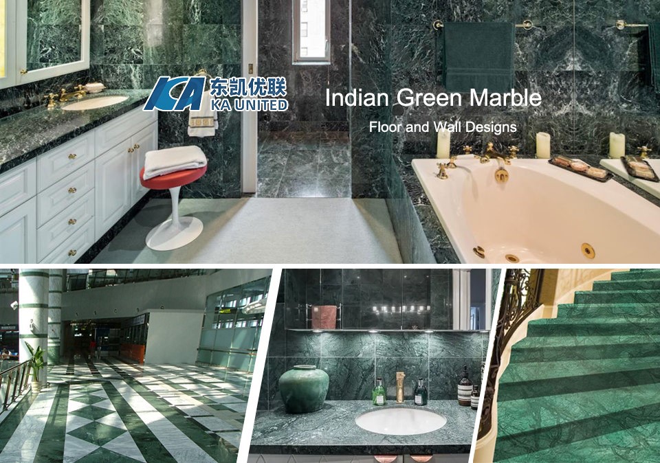 Indian Green Marble Tiles and Countertops