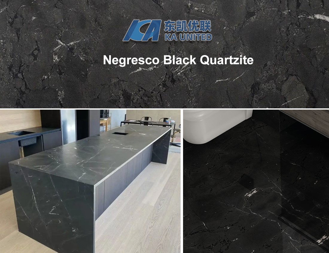 Negresco Black Quartzite Countertops and Floor Tiles Negresco Black Quartzite Countertops and Floor Tiles