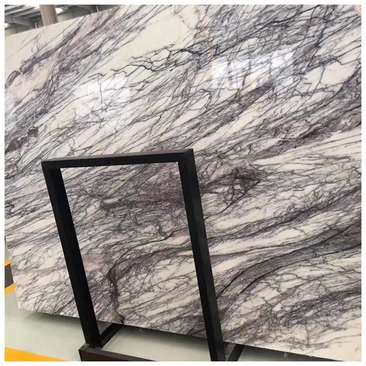 lilac white marble