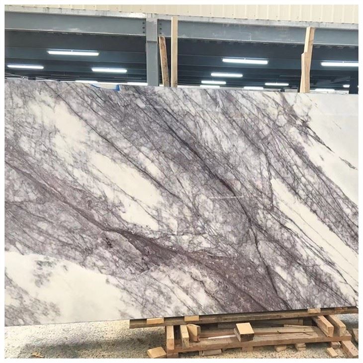 white lilac marble