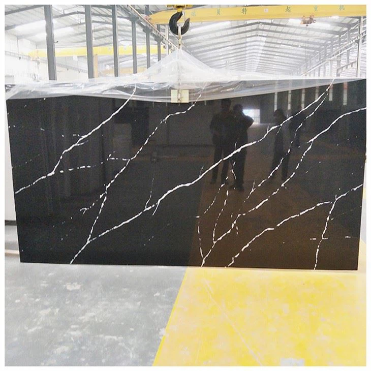 Nero Marquina Quartz Slab