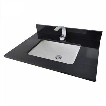 Vanity Top tal-kamra tal-banju tal-kwarz iswed