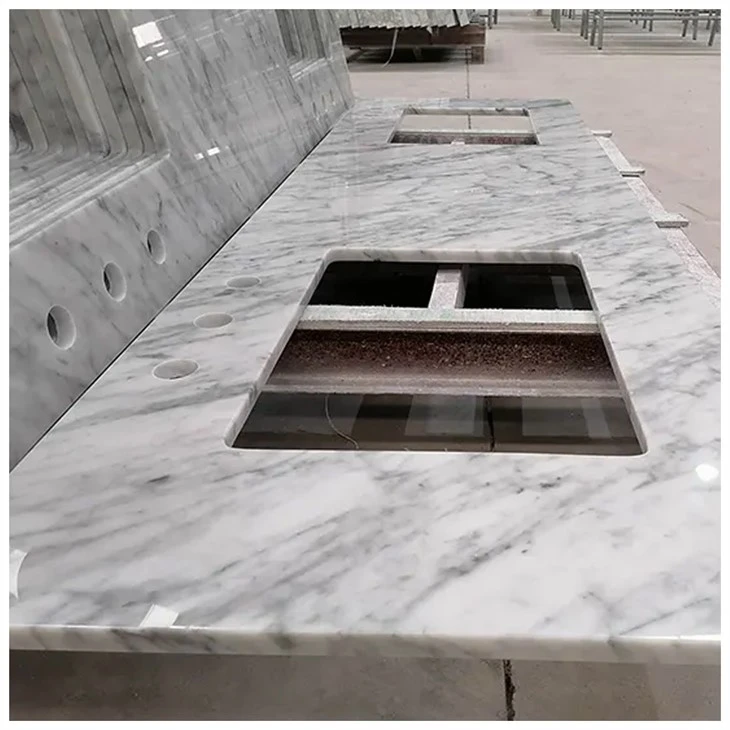 73 inch carrara marble vanity top