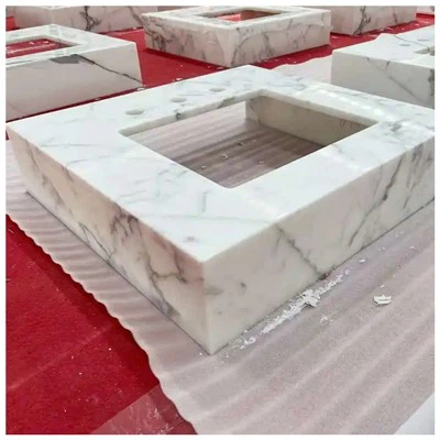 Statuario Irħam kamra tal-banju Vanity Top