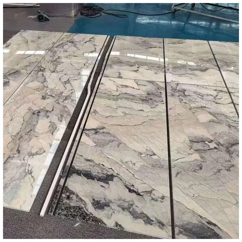 Camouflage White Marble Wall Tiles