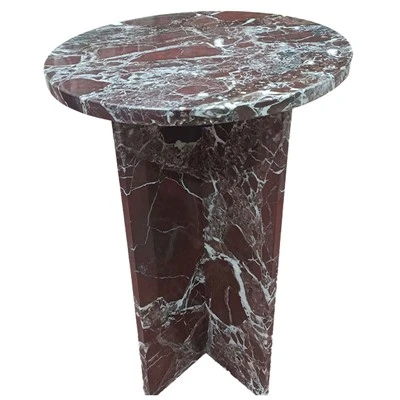 Rosso Levanto Irħam Side Table
