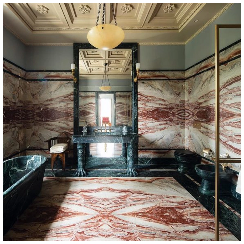 Orobic Rosso Marble Luxury Bathroom Projects-KA UNITED Orobic Rosso Marble Luxury Bathroom Projects-KA UNITED