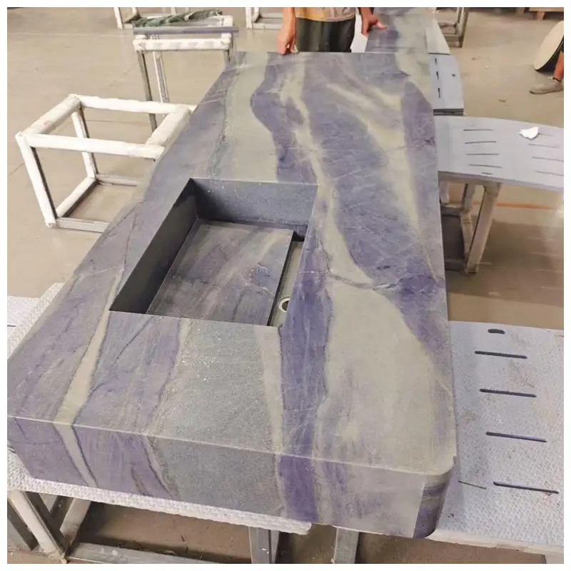 Azul Imperiale Quartzite Bathroom Countertops Azul Imperiale Quartzite Bathroom Countertops
