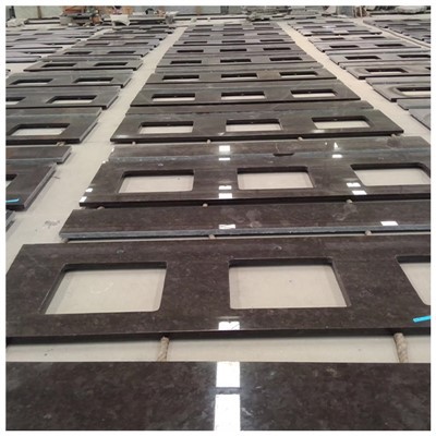 Countertops tal-kamra tal-banju tal-granit kannella