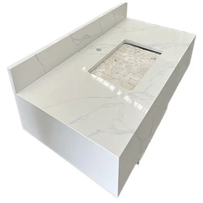 Calacatta Quartz Integrat Vanity Tops