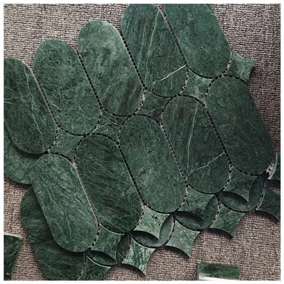 Verde Gwatemala Irħam Tawwalija Ovali Mosaic Madum